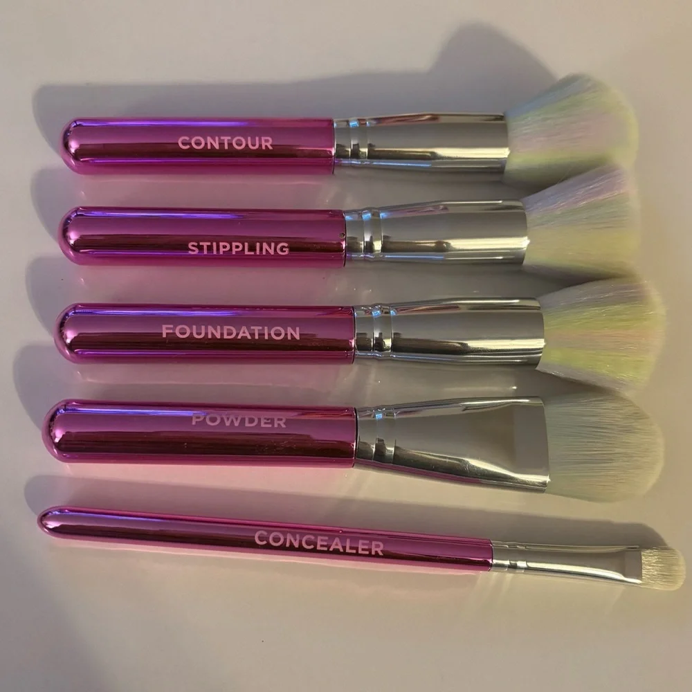 Pink Makeup Brush Set